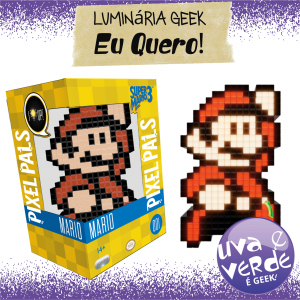 Luminária – Super Mario Bros 3 – Mario – Pixel